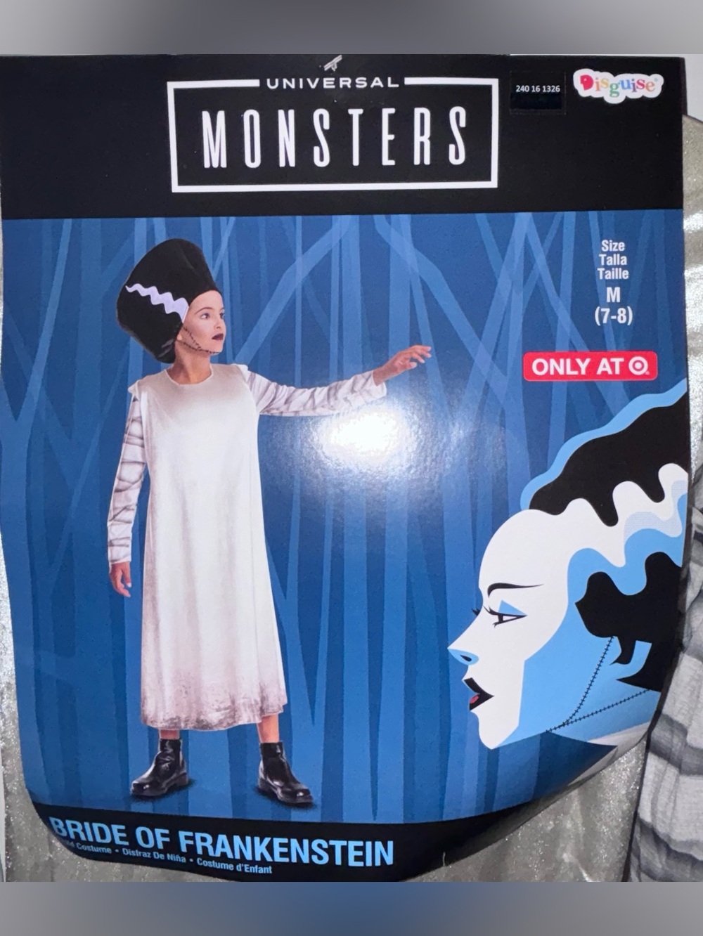 Disguise Hollywood Monsters The Bride of Frankenstein Girls Costume NWT - Picture 5 of 16